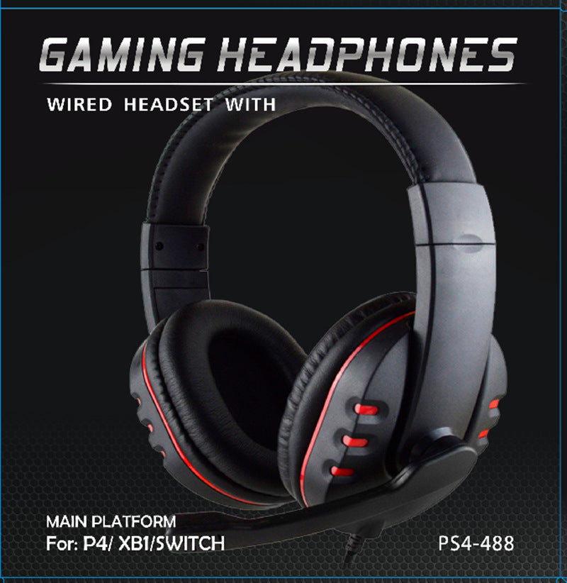 PS4 head-mounted luxury large headphones