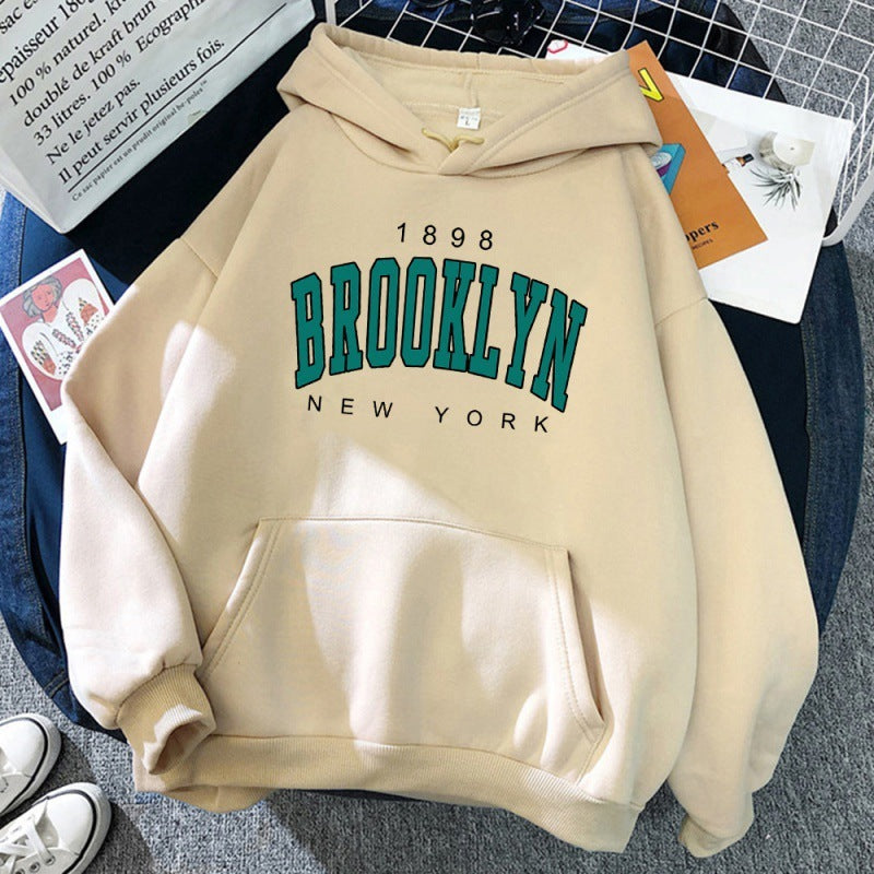 Brooklyn New York Printed Women Hoodie