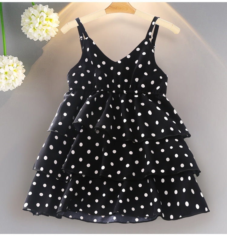 Korean version of princess dress for female baby chiffon