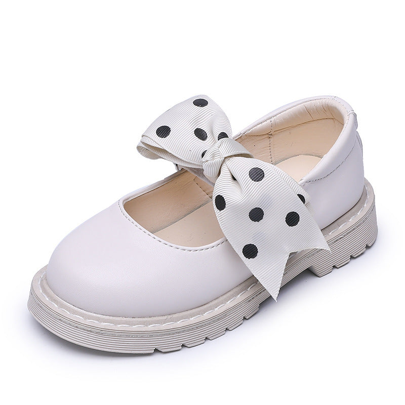 Princess Polka Dot Bow Single Shoes