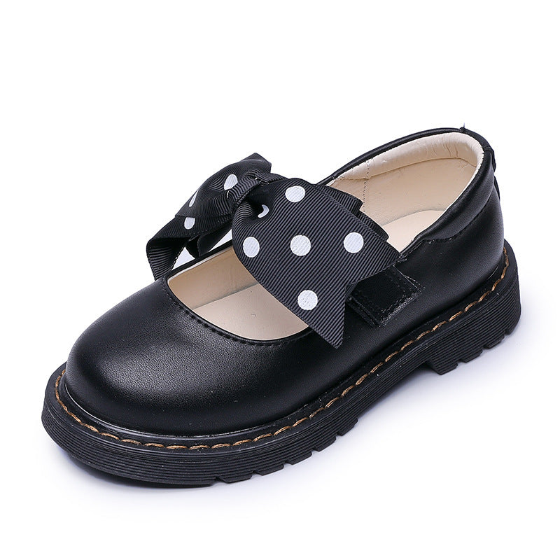 Princess Polka Dot Bow Single Shoes