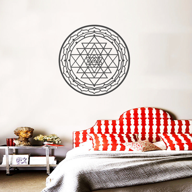 Round Triangle Pattern Sticker Living Room Sleeping