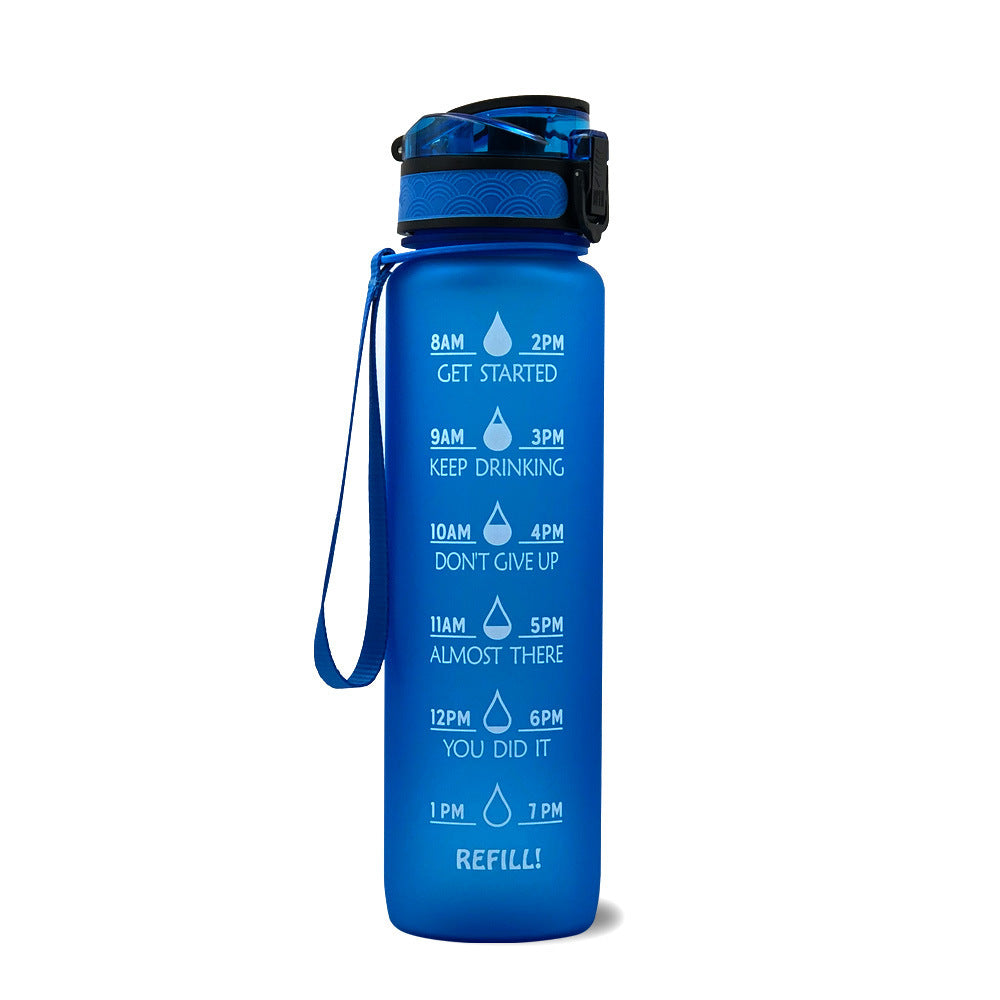 1L Tritan Water Bottle With Time Marker