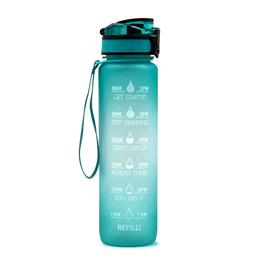 1L Tritan Water Bottle With Time Marker