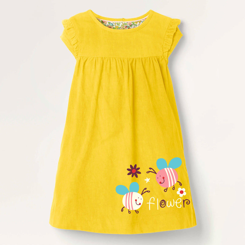 Children's Clothing European And American Children's Skirt Cotton Sleeveless Girls Dress