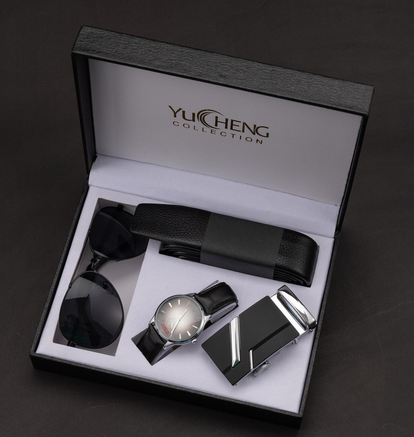 Watch Creative Gifts / Men's Suit Belt Glasses Men's Watch Business Gifts