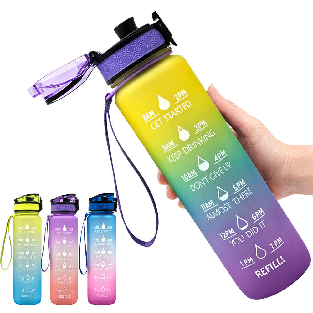 1L Tritan Water Bottle With Time Marker