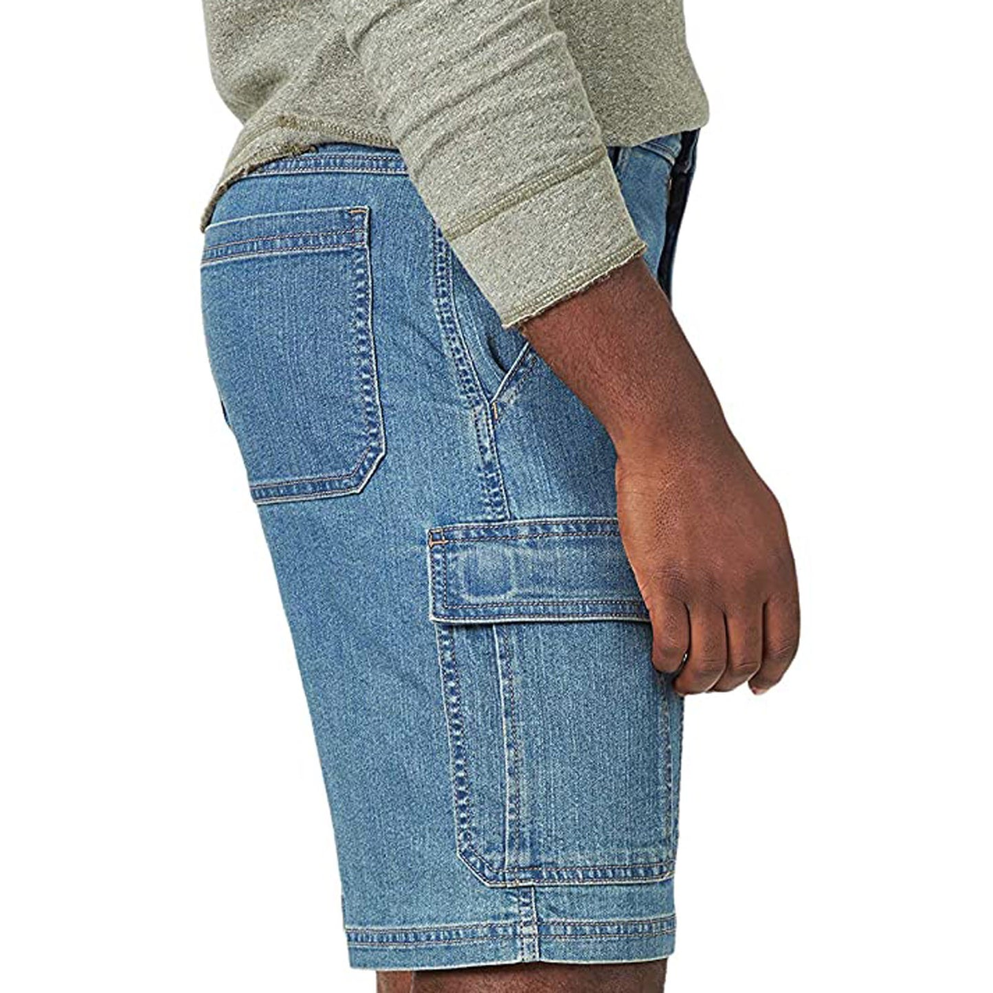 Retro Denim Shorts Men Fashion Men's Pocket Zipper