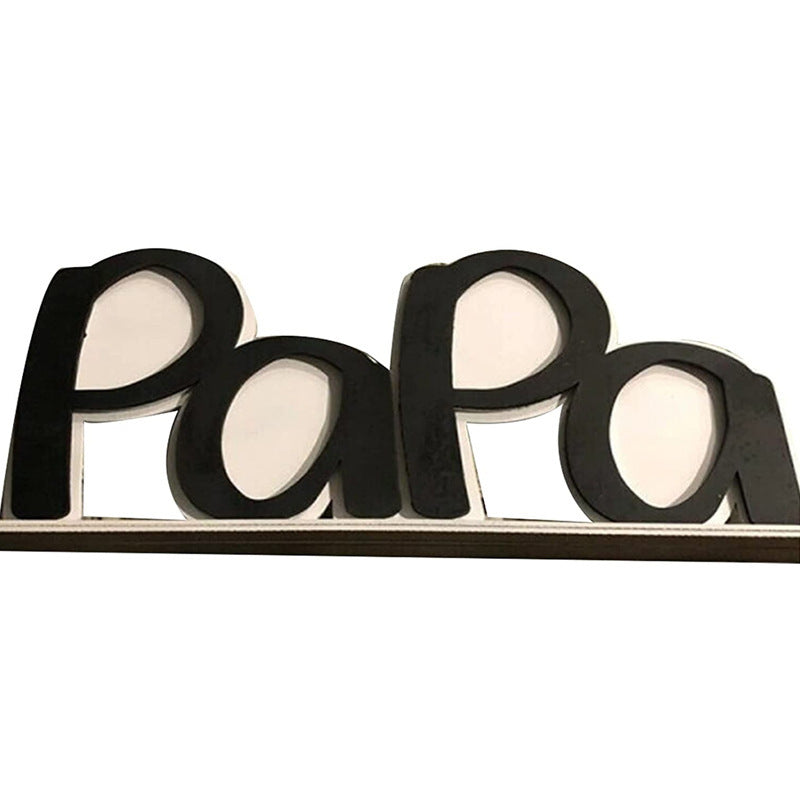 Father's Day Photo Frame Letter Acrylic Papa Photo Frame Decoration Decoration