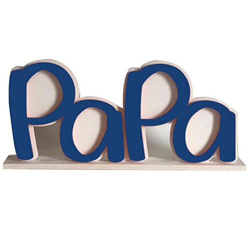 Father's Day Photo Frame Letter Acrylic Papa Photo Frame Decoration Decoration