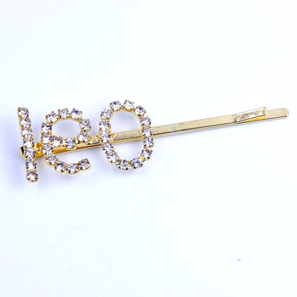 Constellation Word Clip English Character DIY Hairpin Hair Accessories Personalized Custom Wholesale