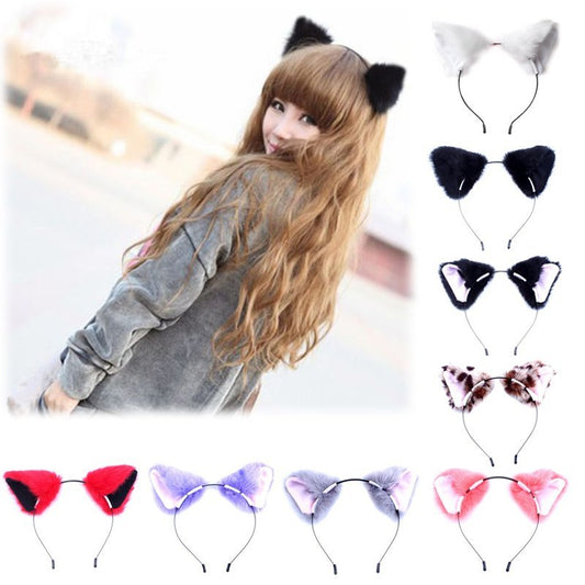 Plush Cat Ears Headband