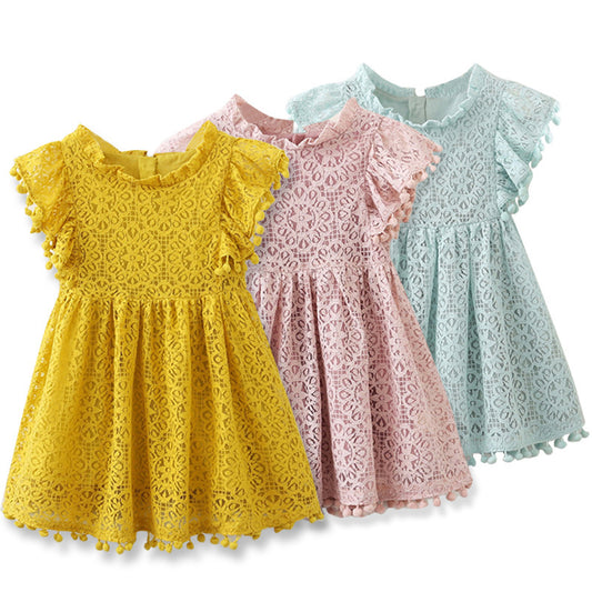 Baby girl full moon one year old dress skirt girl dress