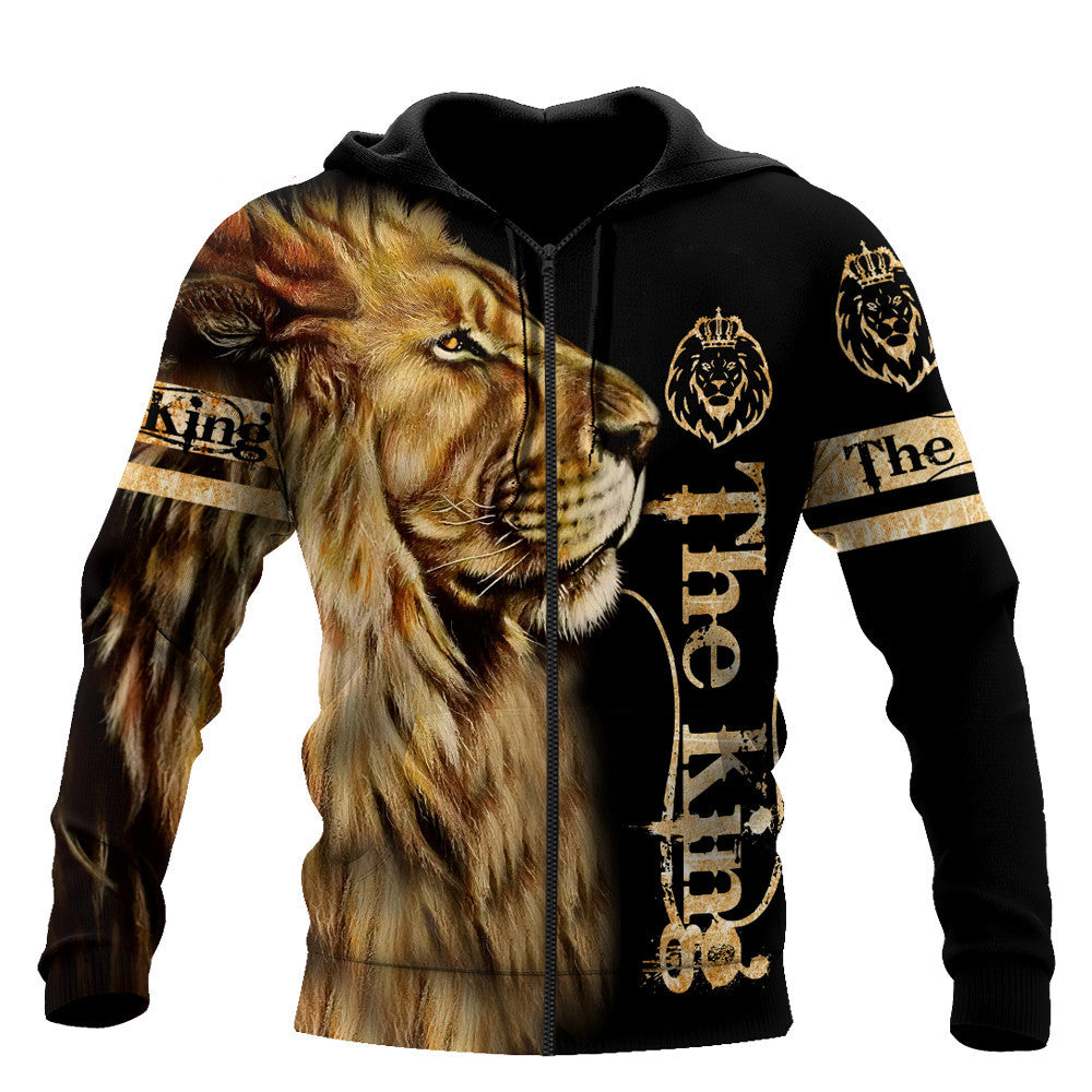 Animal Lion Men 3D Printed Sports Hoodie