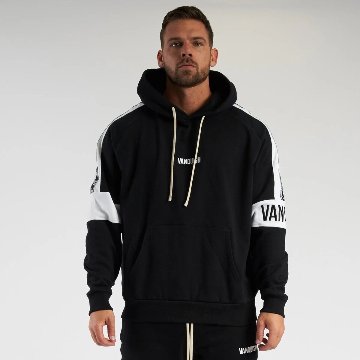 Men Head Cover Hoodie Outdoors Motion Loose Sweater