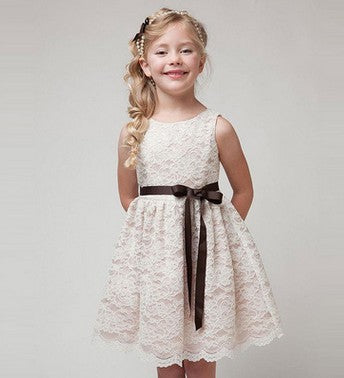 Korean children's princess lace dress