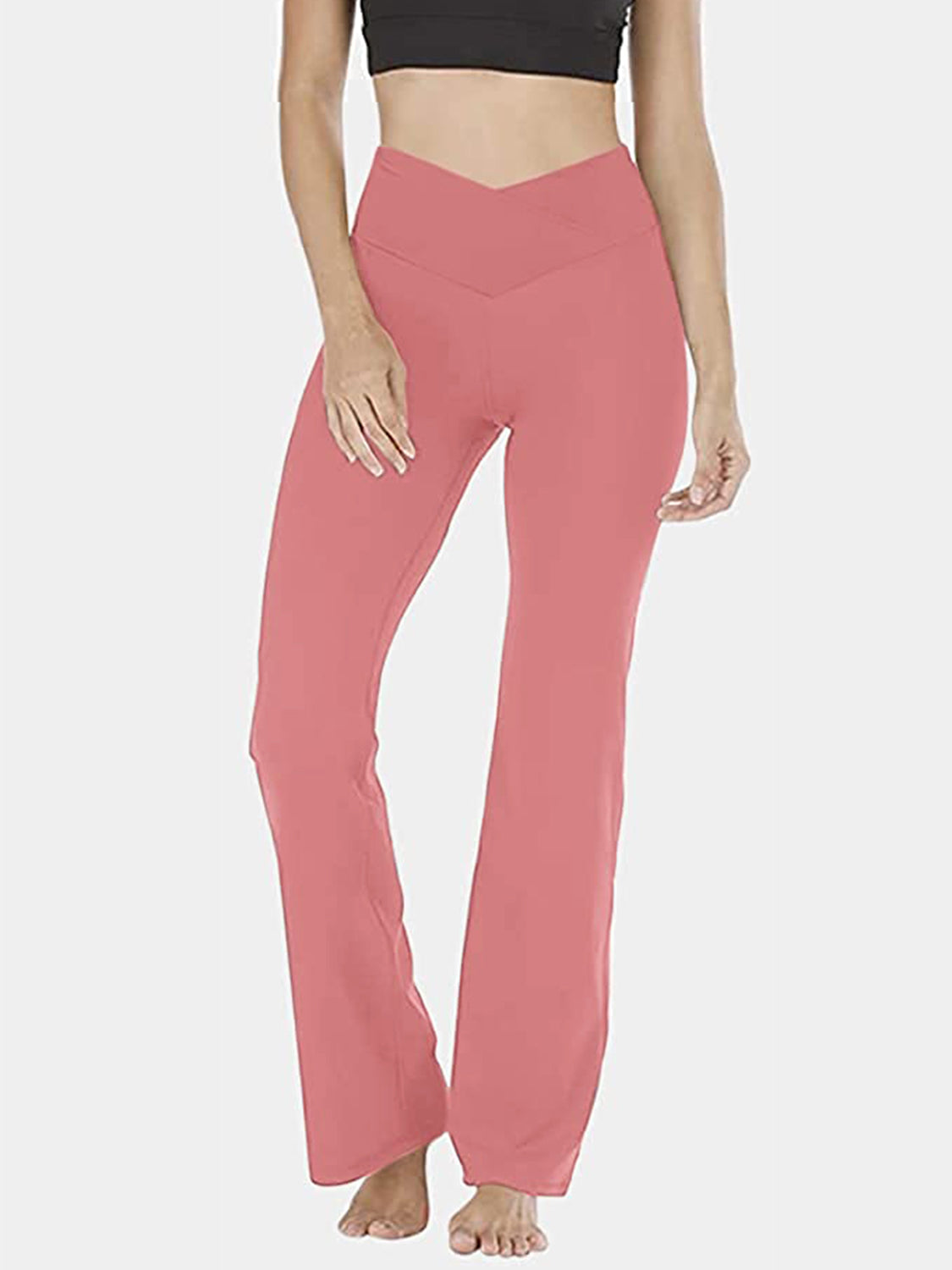 V-Waist Bootcut Long Pants