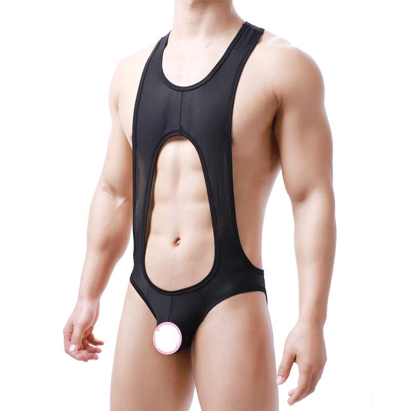 Men's Sculpting Fine Mesh Breathable One Piece Underwear For Men