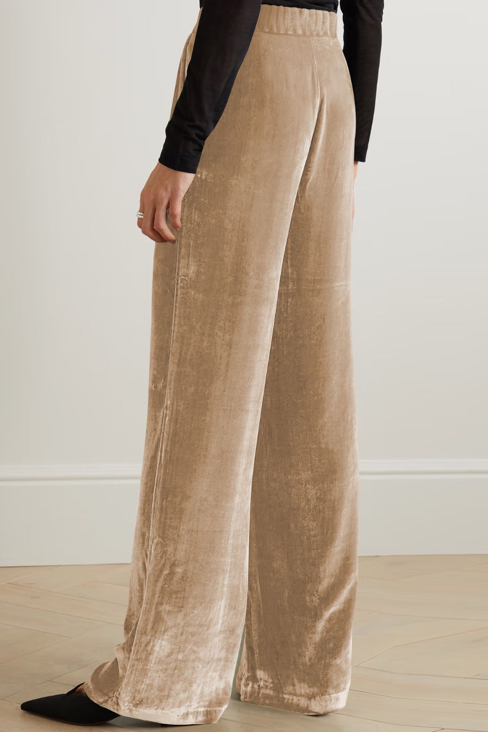 Loose Fit High Waist Long Pants with Pockets