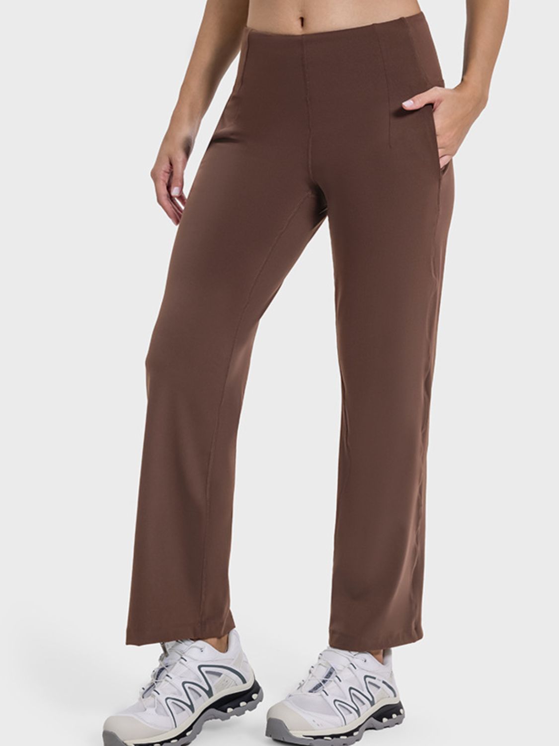 Pocketed High Waist Active Pants