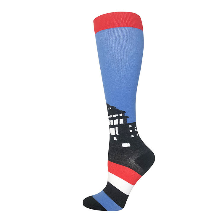 Outdoor Cycling Compression Athletic Tube Socks