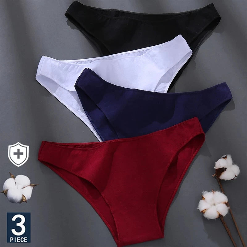 3PCS/Set Cotton Lingerie Woman