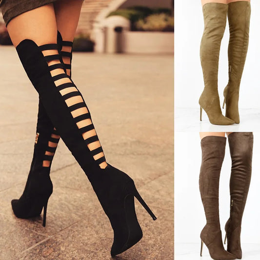 Over The Knee Thigh High Heel Boots