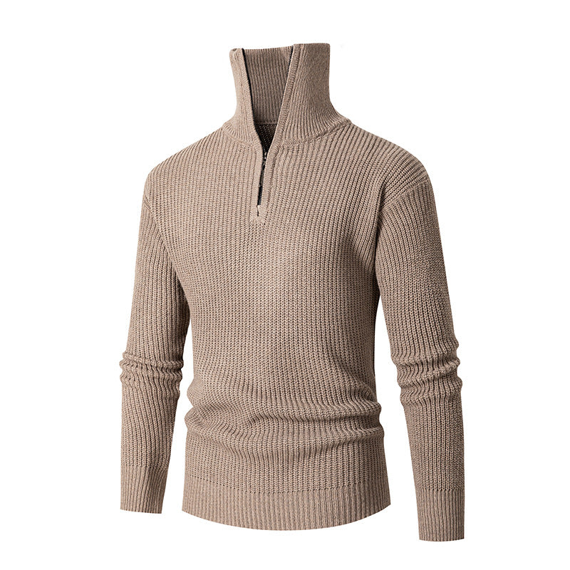 Fall Winter Men Thermal Slim Fit Base Sweater Shirts Leisure