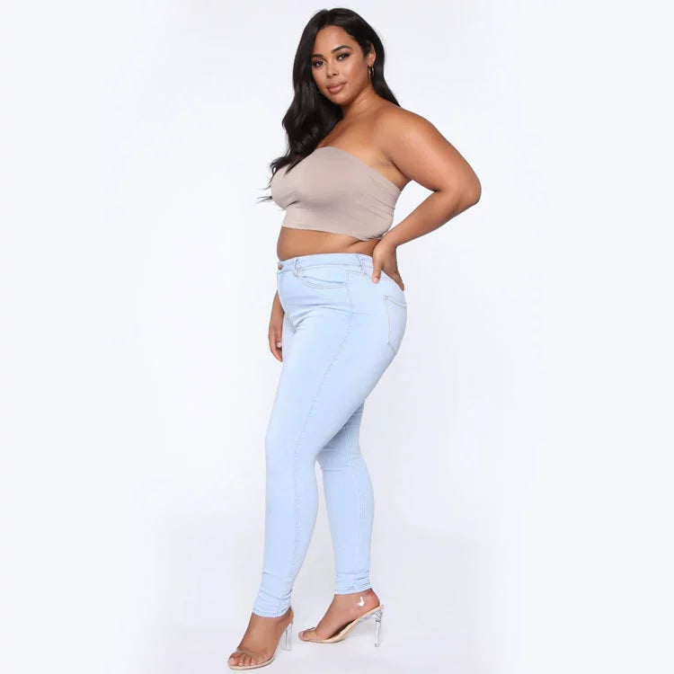 Large-Size Stretch Denim