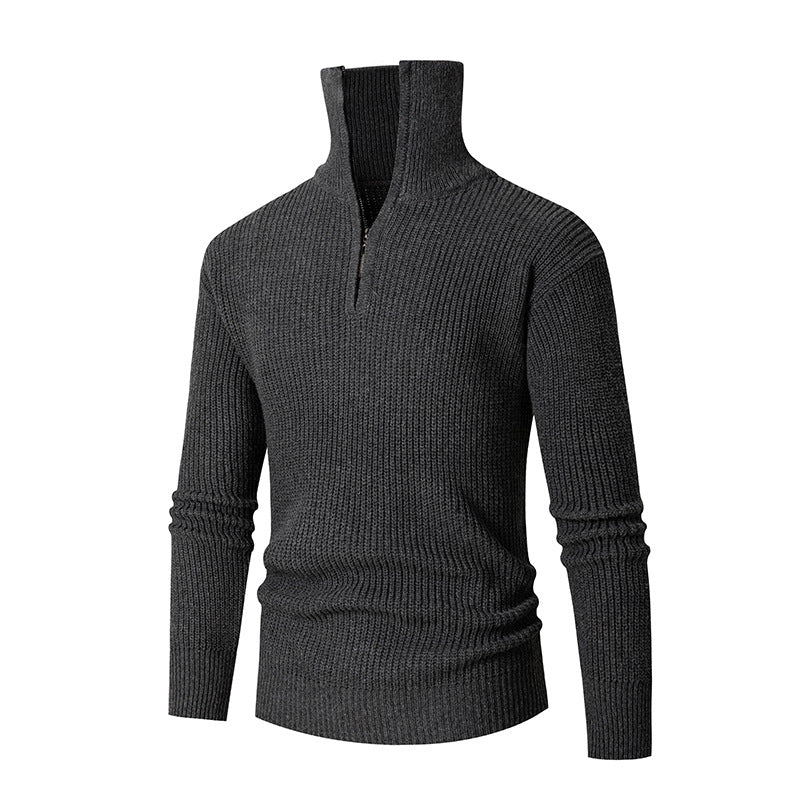 Fall Winter Men Thermal Slim Fit Base Sweater Shirts Leisure