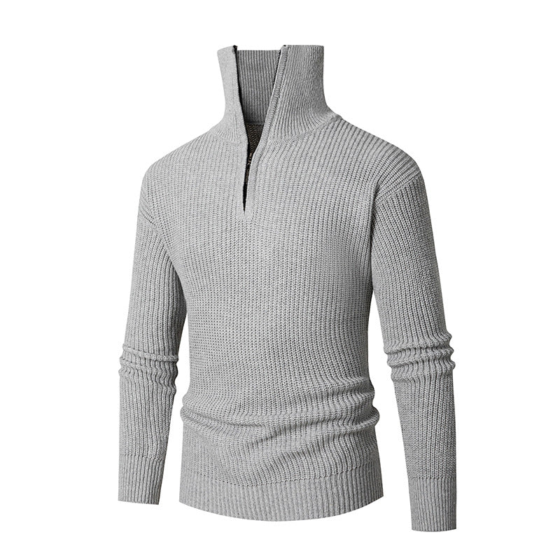 Fall Winter Men Thermal Slim Fit Base Sweater Shirts Leisure