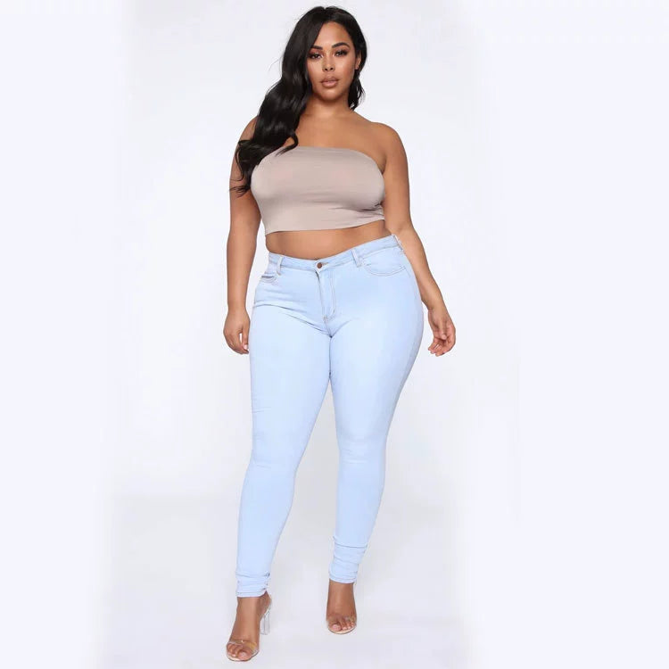 Large-Size Stretch Denim