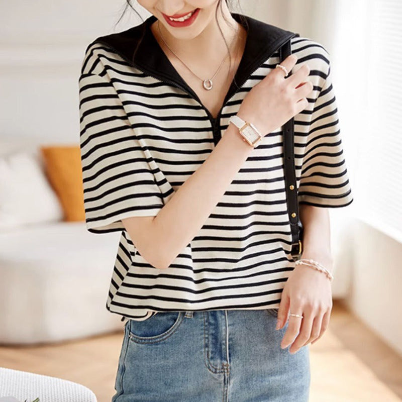 Slimming High-grade Half-sleeve Top