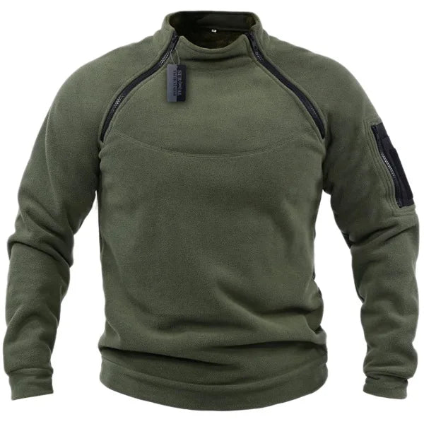 High Quality Winter Mens  Sweatshirt Fleece Zipper 
Men's Solid Color Loose Lamb Thick Clothing Streetwear