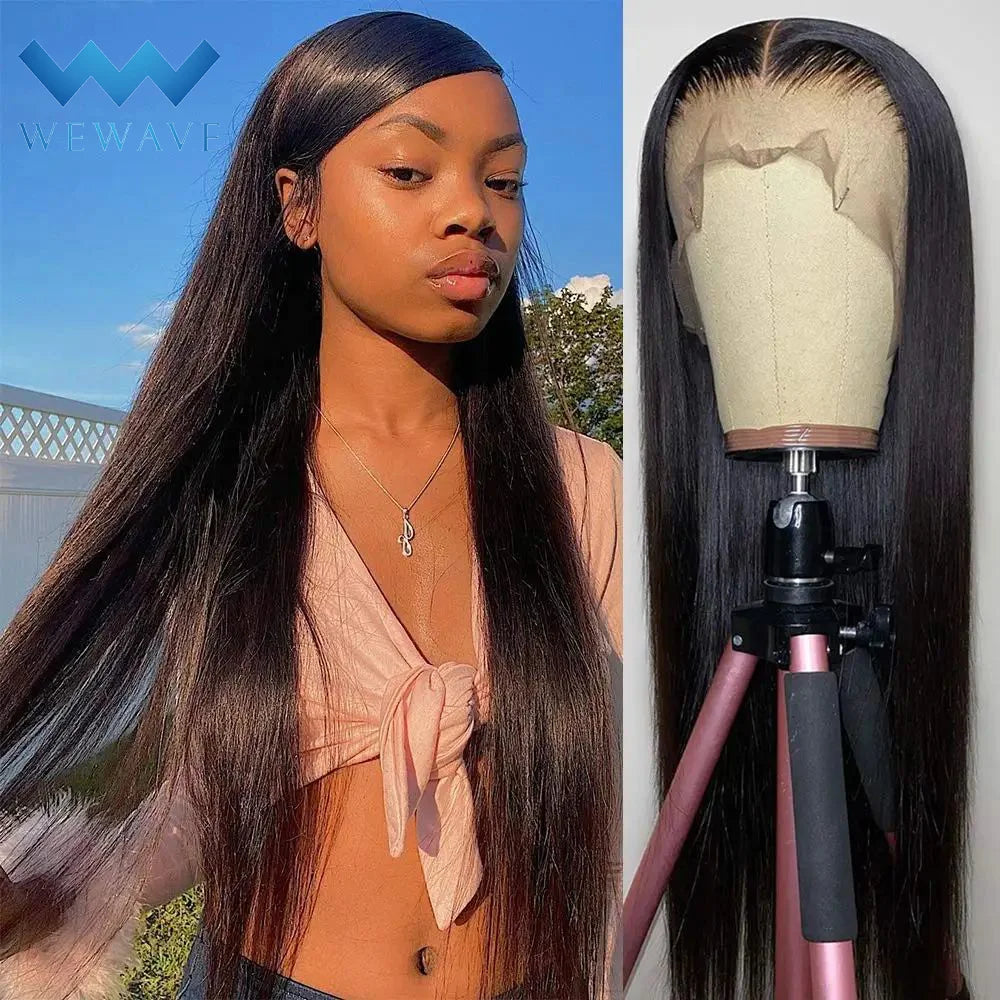 150% D/Straight Lace Frontal Wig Human Hair 
13x4 HD Pre Plucked 100% Human Glueless Brazilian Hair