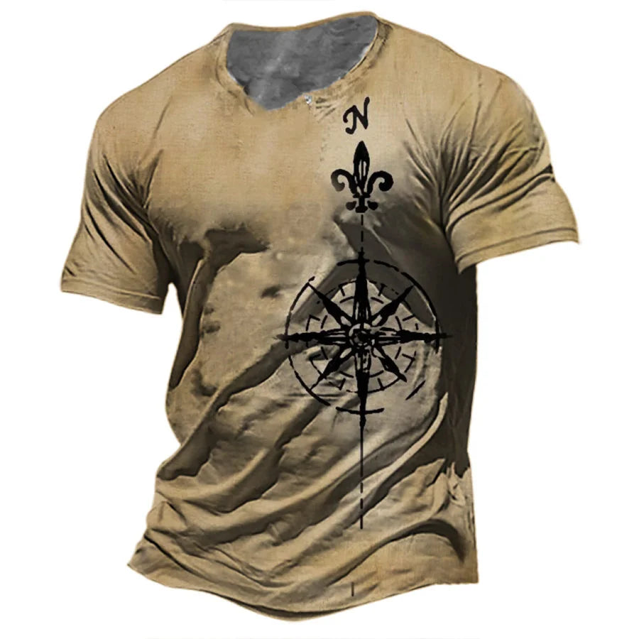 Compass Printed Short-sleeve Tee