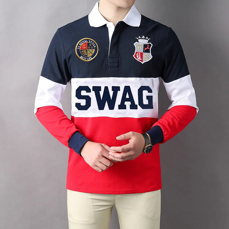 Men's Polo Shirt Royal Sports Embroidery