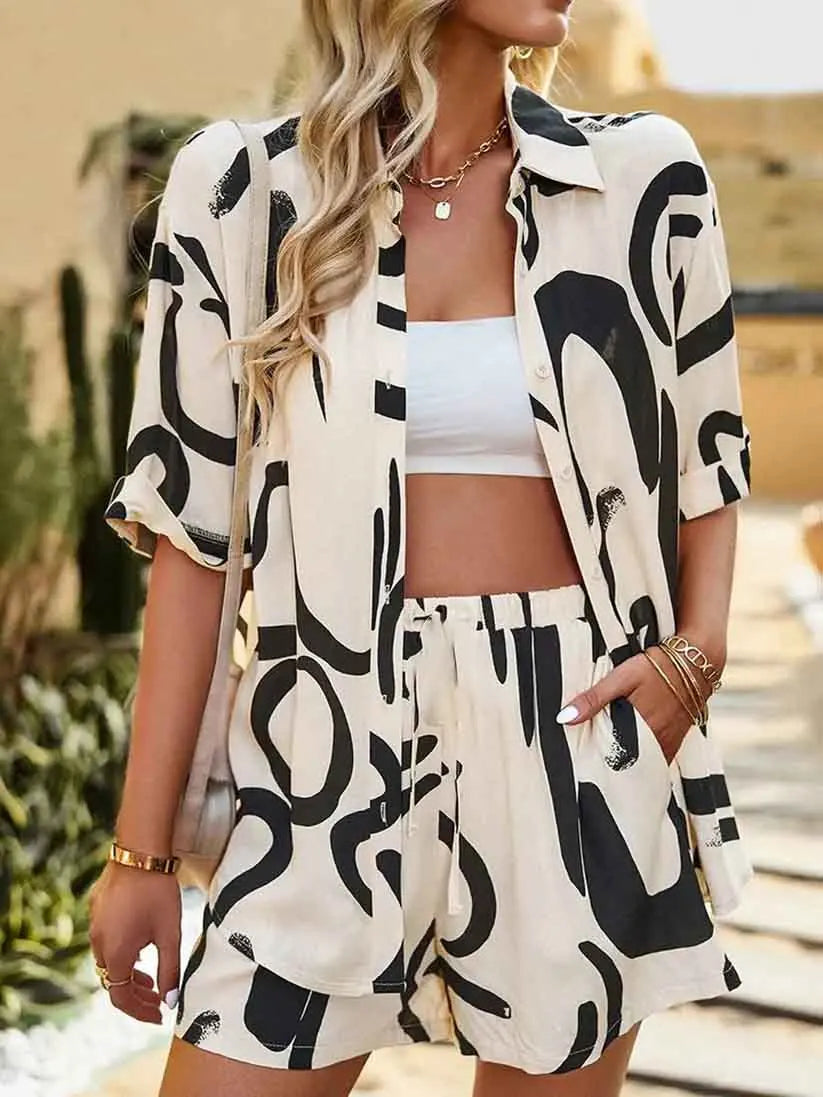 Bohemian Geometric 2-Piece Set