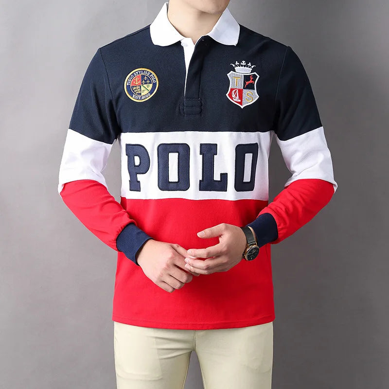 Men's Polo Shirt Royal Sports Embroidery