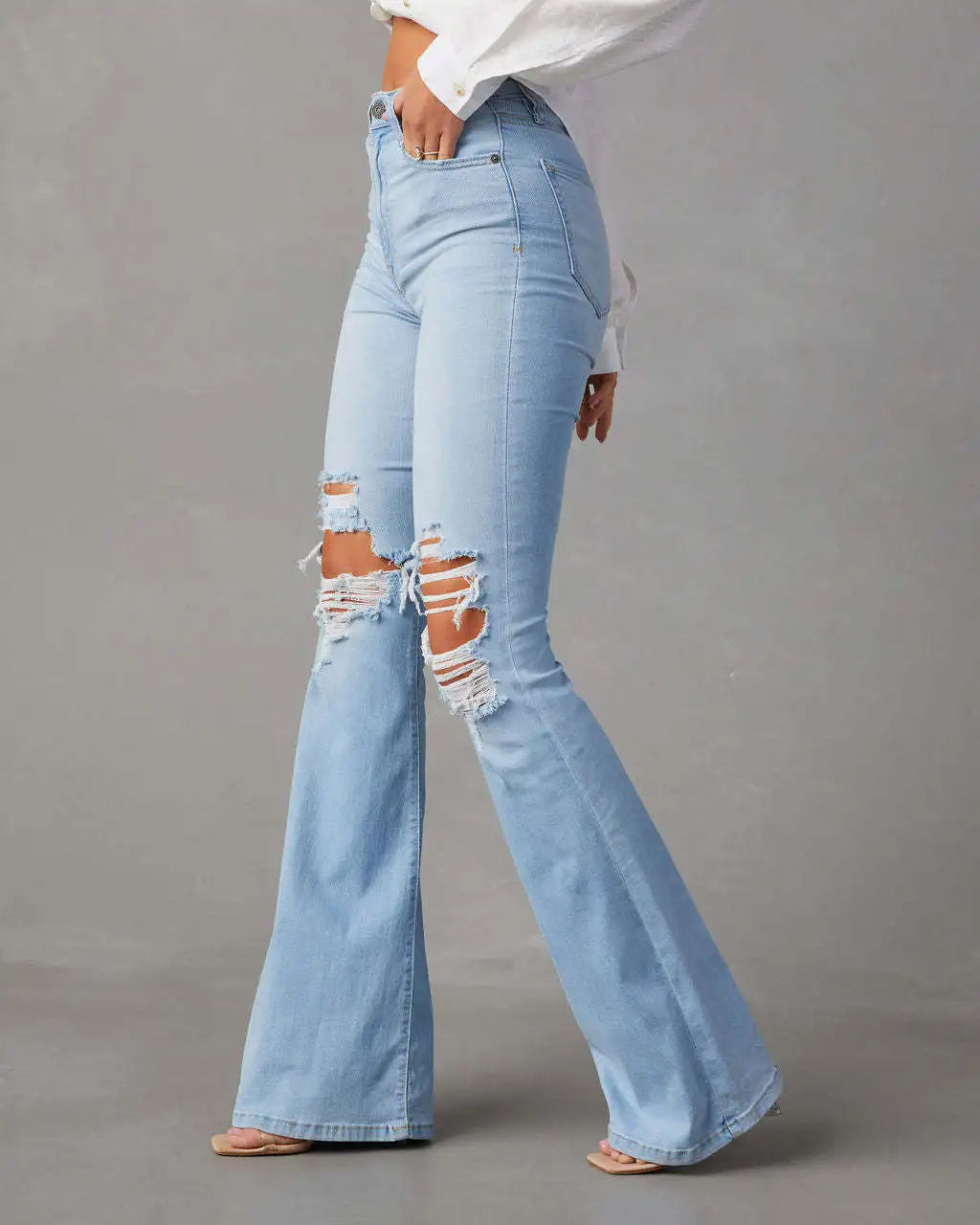 High Waist Flare Denim Jeans