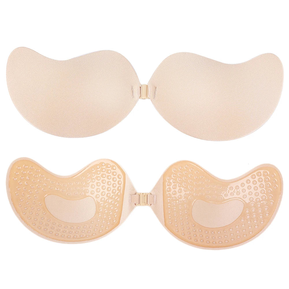 Invisible Strapless Adhesive Stick Bra 
Strapless Push Up Bras Silicone Nipple Covers