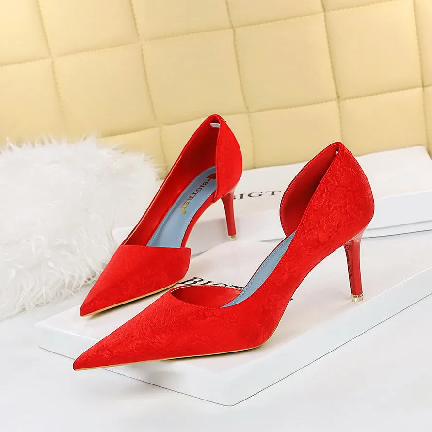 Open Toe Velvet Fashion Shoes