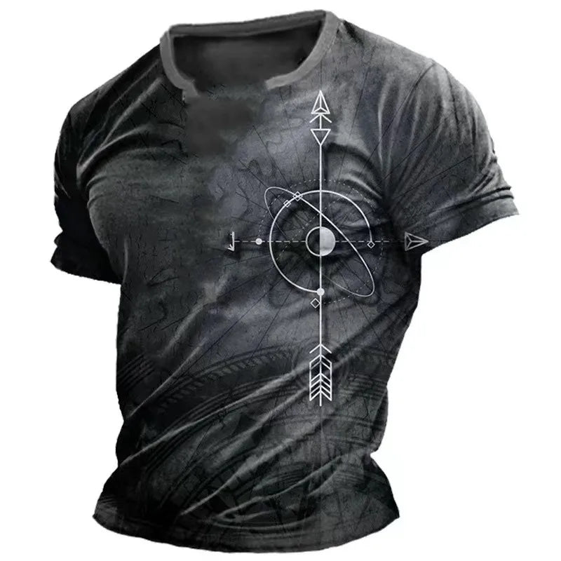 Compass Printed Short-sleeve Tee