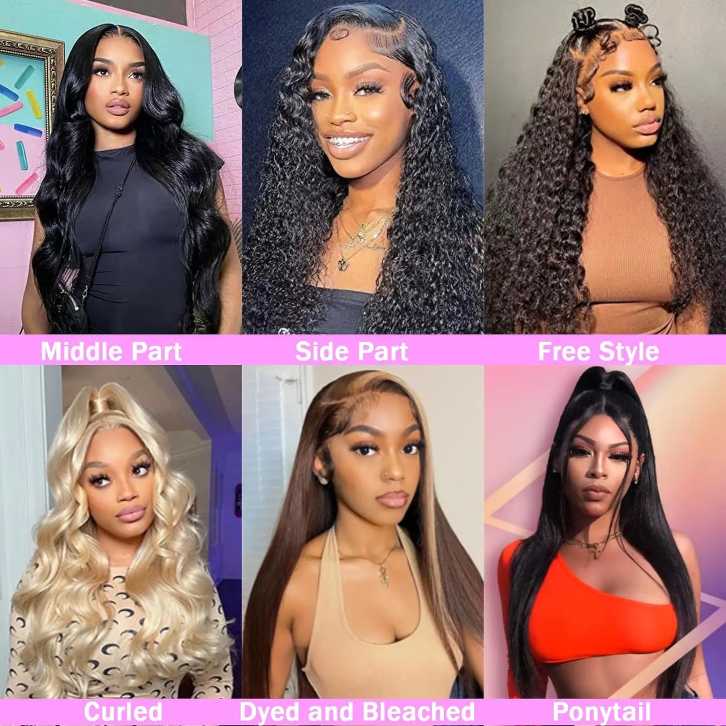 150% D/Straight Lace Frontal Wig Human Hair 
13x4 HD Pre Plucked 100% Human Glueless Brazilian Hair