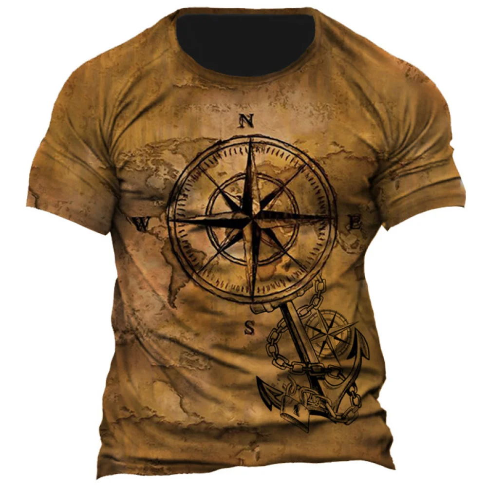 Compass Printed Short-sleeve Tee