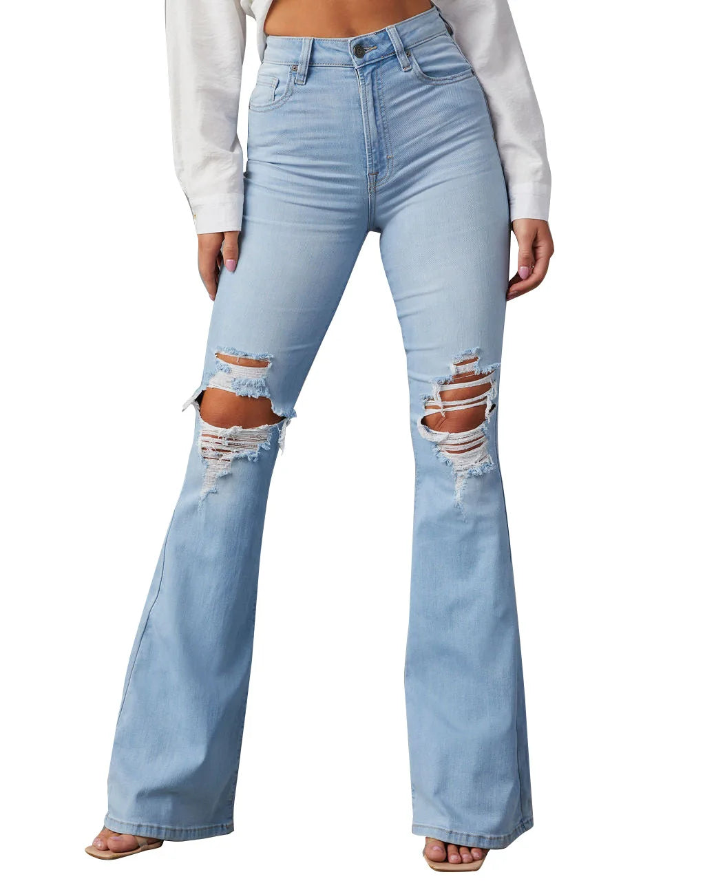 High Waist Flare Denim Jeans