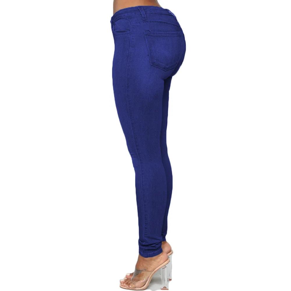 Elastic Women Skinny Denim Jeans