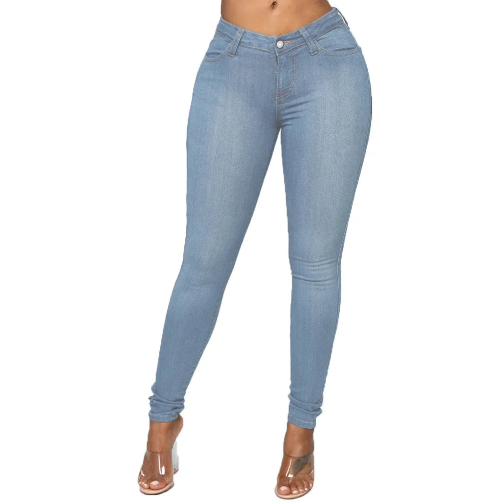 Elastic Women Skinny Denim Jeans