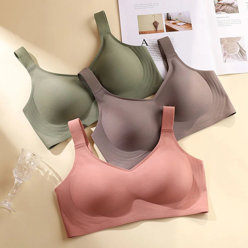 Seamless One-piece, Wire-free, Adjustable Sports Bra