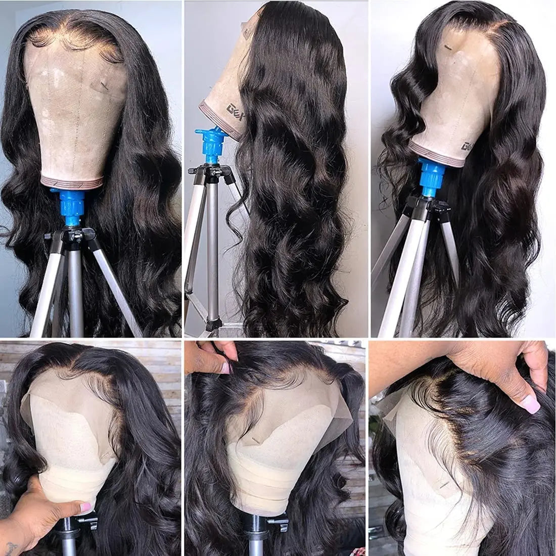 (180% D) 40 Inch Lace 13x6 Human Hair Body Wave Lace 
Glueless Human Hair Wigs